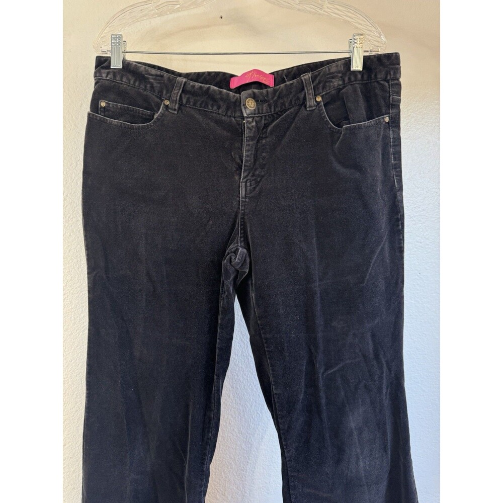 Thalia Sodi Women’s Size 13/14 Black Jeans Velvet Stretchy Pants